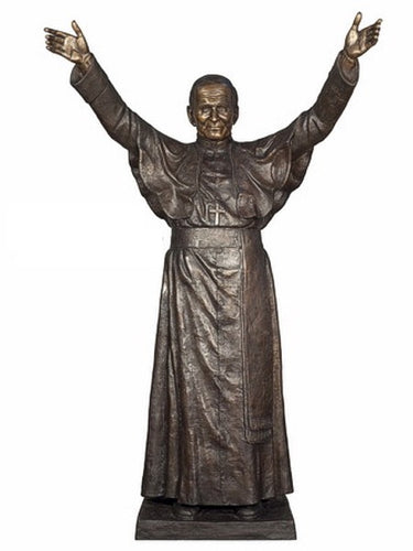 Life Size Pope John Paul II Bronze Statue II