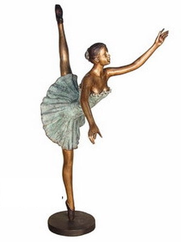 The Dancing Bronze Ballerina Girl Sculpture