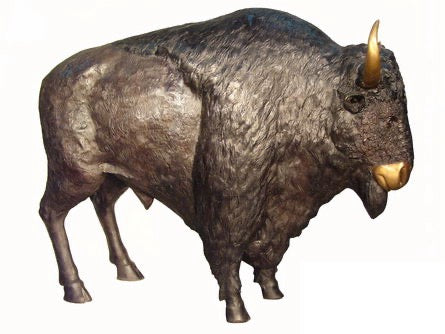 Life Size Bronze American Bison Statue