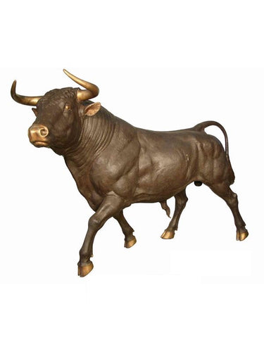Life Size Bronze Spanish Bull Sculpture