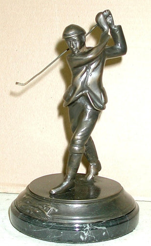Bronze Male Golfer Figurine