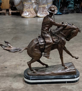 Bronze Cowboy Western Statue I
