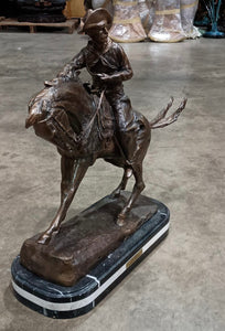 Bronze Cowboy Western Statue I