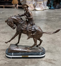 Load image into Gallery viewer, Bronze Cowboy Western Statue I