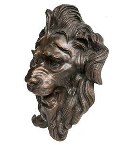 Large Bronze Lion Head Wall Fountain Spout