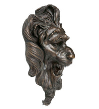Load image into Gallery viewer, Large Bronze Lion Head Wall Fountain Spout