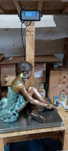 Load image into Gallery viewer, Young Bronze Girl Ballerina Sculpture