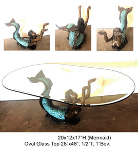 Little Mermaid Bronze Cocktail Table