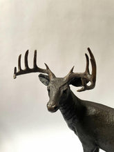 Load image into Gallery viewer, Standing Whitetail Deer Buck Bronze Sculpture