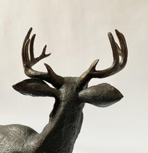 Load image into Gallery viewer, Standing Whitetail Deer Buck Bronze Sculpture
