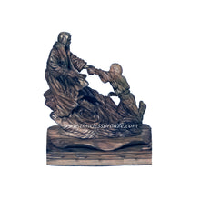 Load image into Gallery viewer, Life Size Jesus Pulling Peter out of the Water Bronze Statue