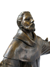 Load image into Gallery viewer, Saint Francis of Assisi Bronze Statue - Arms Outstretched