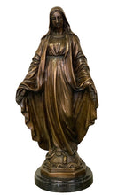 Load image into Gallery viewer, Blessed Virgin Mary with Hands Outstretched Bronze Sculpture