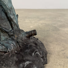 Load image into Gallery viewer, Bronze Frog on Branch Fountain Statue