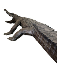Load image into Gallery viewer, Life Size Monumental Bronze Alligator Fountain Sculpture