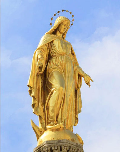 Large Our Lady of Grace Bronze Statue - 53”H