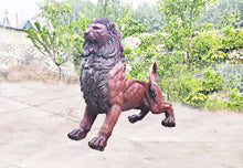 Load image into Gallery viewer, Bronze King of the Beast Life Size Lion Sculpture