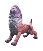 Load image into Gallery viewer, Bronze King of the Beast Life Size Lion Sculpture