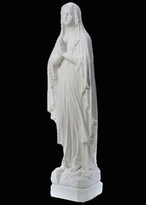 Our Lady of Lourdes Marble Statue