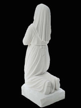 Load image into Gallery viewer, Saint Bernadette Solid White Marble Statue