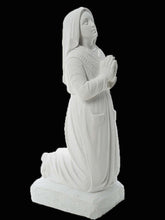 Load image into Gallery viewer, Saint Bernadette Solid White Marble Statue