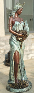 Classical Bronze Life Size Roman Goddess Fortuna Statue