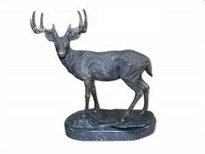 Standing Buck Sculpture