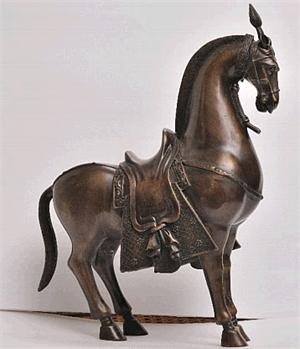 Oriental Horse Sculpture