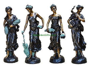 Set of Four Seasons Tabletop Sculptures