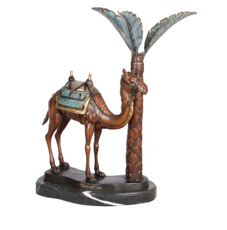 Standing Camel Sculpture - Bronze