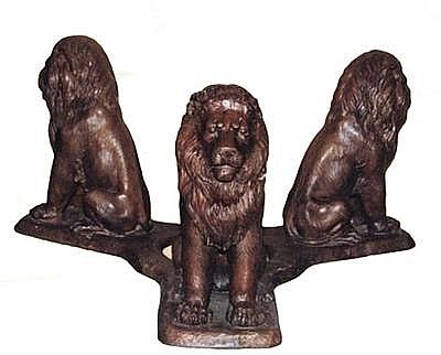 Table Lion Base Sculpture