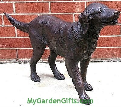 Golden Retriever Puppy Statue