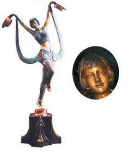 Life Size Sculpture of an Art Deco Woman Dancer