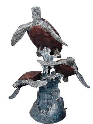 Marine Turtles Fountain Statue
