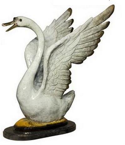 Graceful Swan Sculpture - Right
