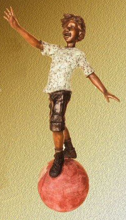 Balancing Boy Statue