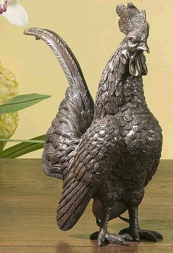 Standing Rooster Statue