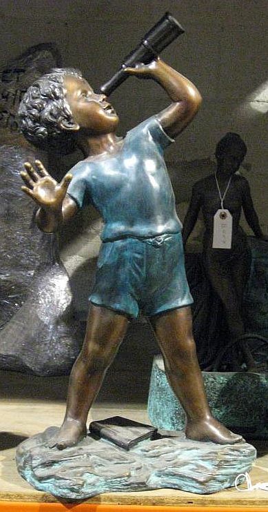 Dreaming to be a Scientist Someday Bronze Sculpture