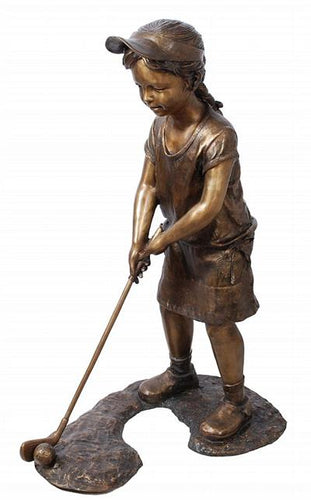 Golfer Girl Sculpture