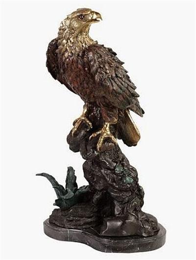Watchful American Eagle Sculpture