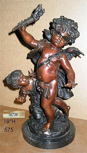 Cupid with Blindfold Statue