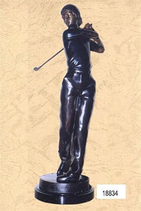 Male Golfer - Tabletop Bronze Sculpture