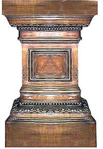 Square Reed Pedestal - Bronze