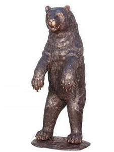 Bronze Standing Bear Sculpture