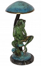 Load image into Gallery viewer, Reading Frog with Book Statue