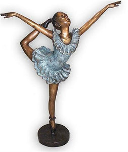 Balancing Ballerina Girl Sculpture