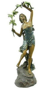 Woman with Trailing Plant Sculpture