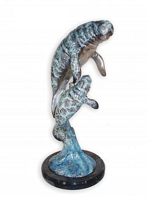 Tabletop Manatee Sculpture