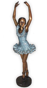 Graceful Ballerina Sculpture - Bronze