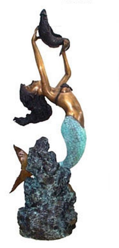 Life Size Mermaid Fountain Statue